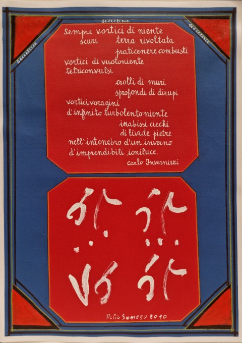 Carte e tele con Carlo Invernizzi, 2010