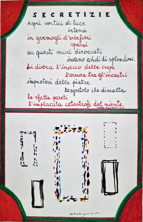 Carte e tele con Carlo Invernizzi, 2012